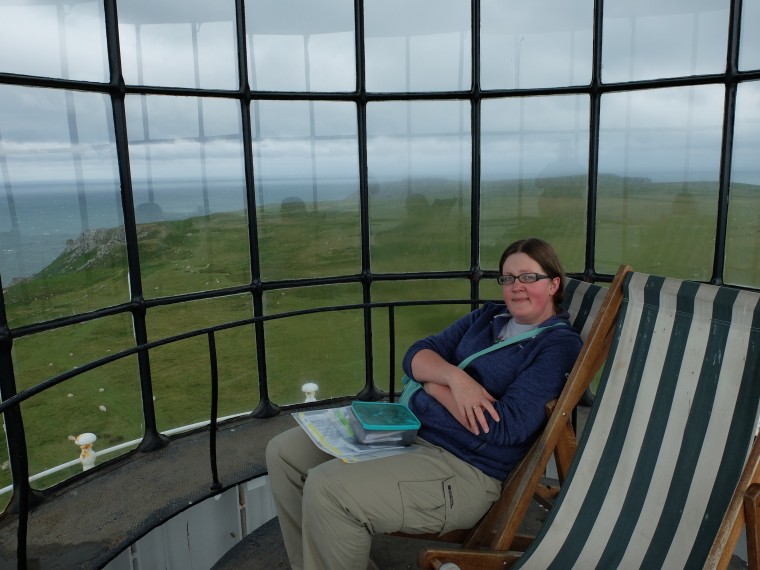 The view from the top of Old Light, Lundy.